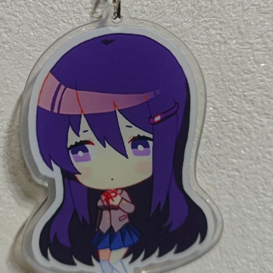 4Pcs Doki Doki Literature Club Acrylic Keychain Decor Pendant Collection - Picture 7 of 8