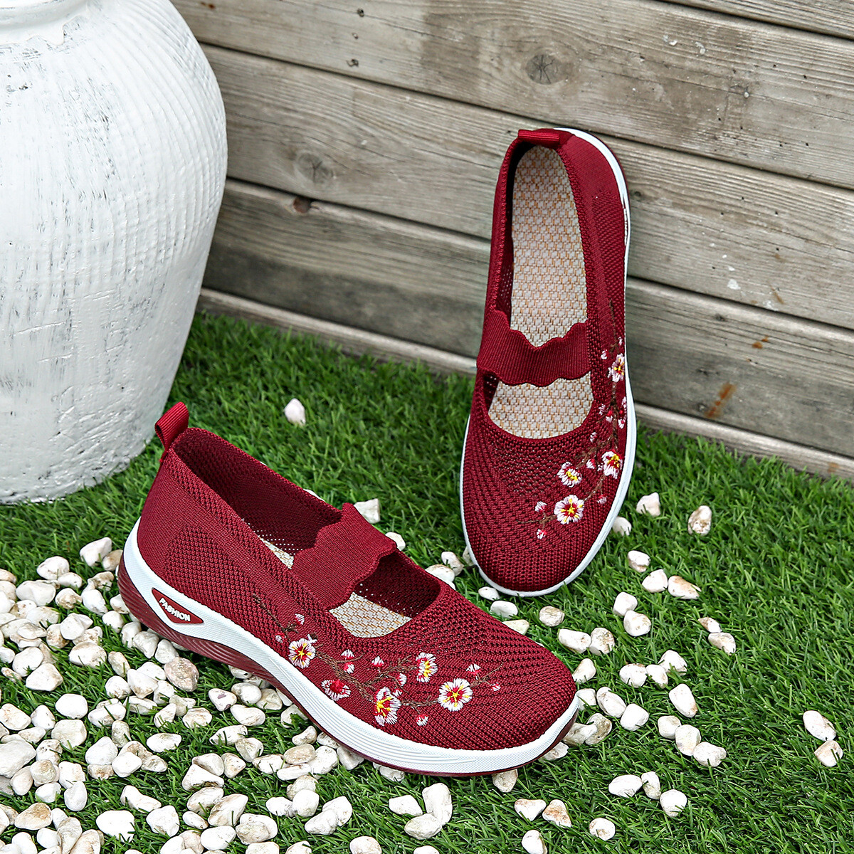 Women Comfort Flat Mary Jane Walking Shoes Ladies Summer Sandals Work Shoes Size