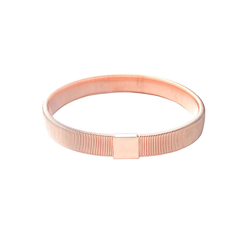 Brassard Métal Élastique pour Homme Accessoire Mode Noir Or Argent Rose Gold - Photo 21 sur 23