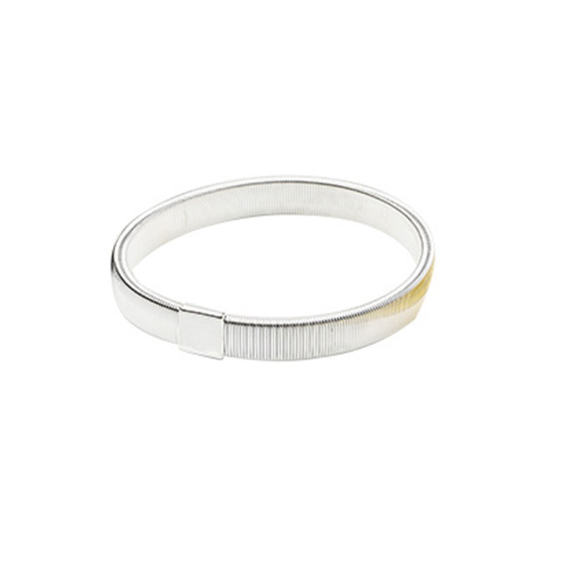 Brassard Métal Élastique pour Homme Accessoire Mode Noir Or Argent Rose Gold - Photo 23 sur 23