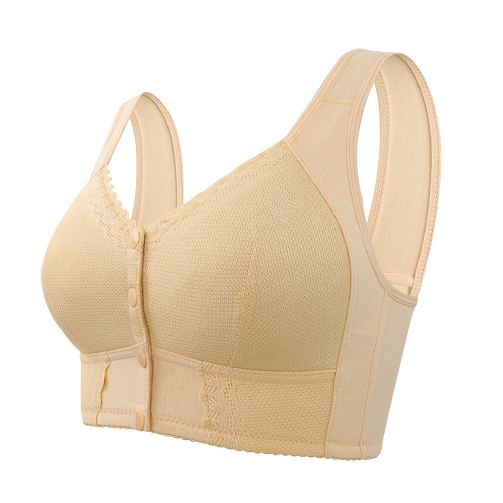 Plus Size Wirefree Push-Up Bra Spandex Solid Comfortable for Women - Picture 48 of 55