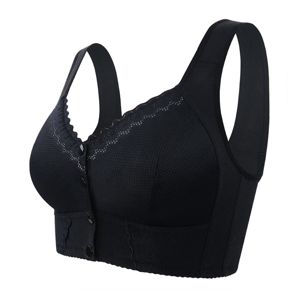 Plus Size Wirefree Push-Up Bra Spandex Solid Comfortable for Women - Picture 31 of 55