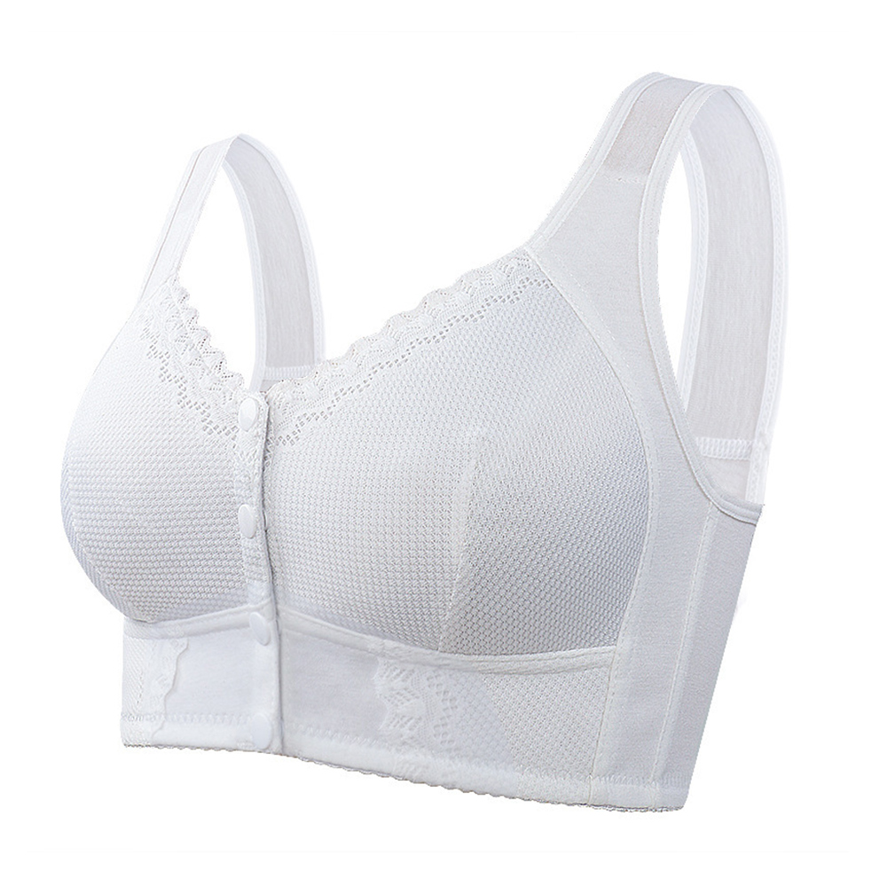 Plus Size Wirefree Push-Up Bra Spandex Solid Comfortable for Women - Picture 42 of 55