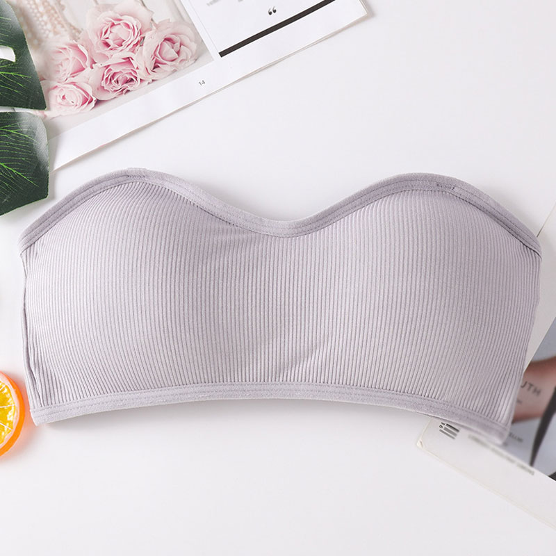 Top tubo envolvente elástico para mujer con almohadilla extraíble talla única spandex lycra - Imagen 20 de 24