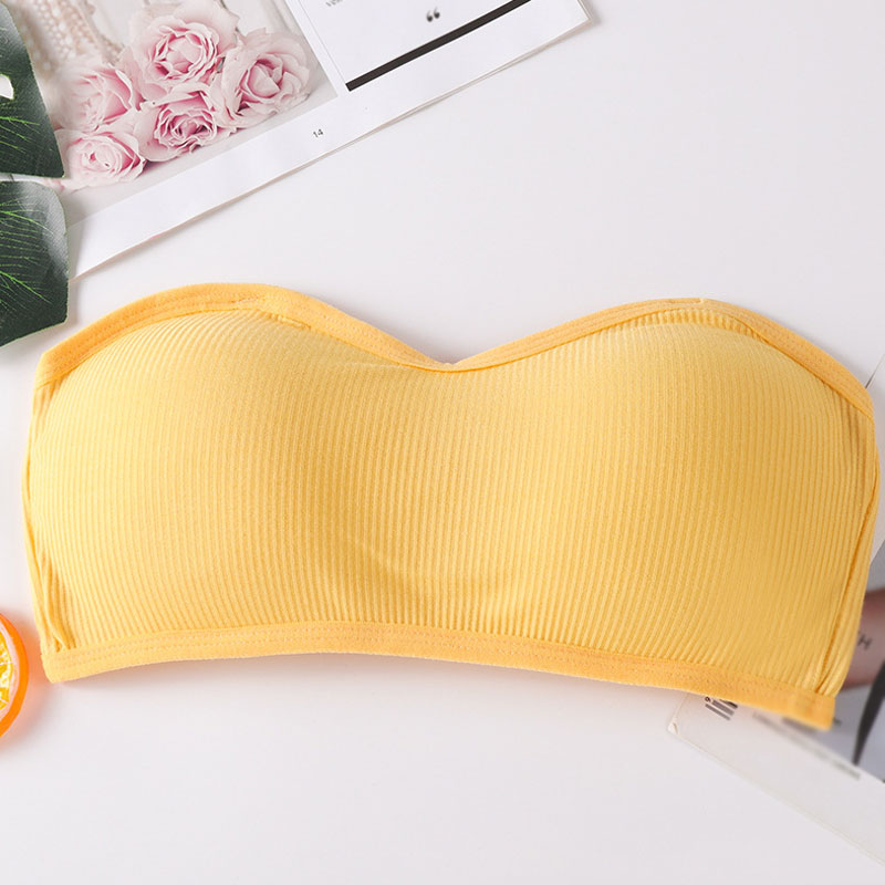 Top tubo envolvente elástico para mujer con almohadilla extraíble talla única spandex lycra - Imagen 22 de 24