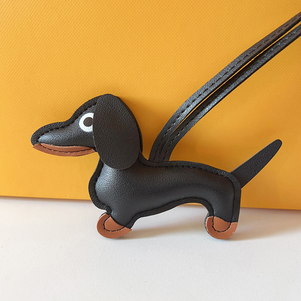 Dachshund PU Keyring With 18cm Strap For Bag - Picture 25 of 34
