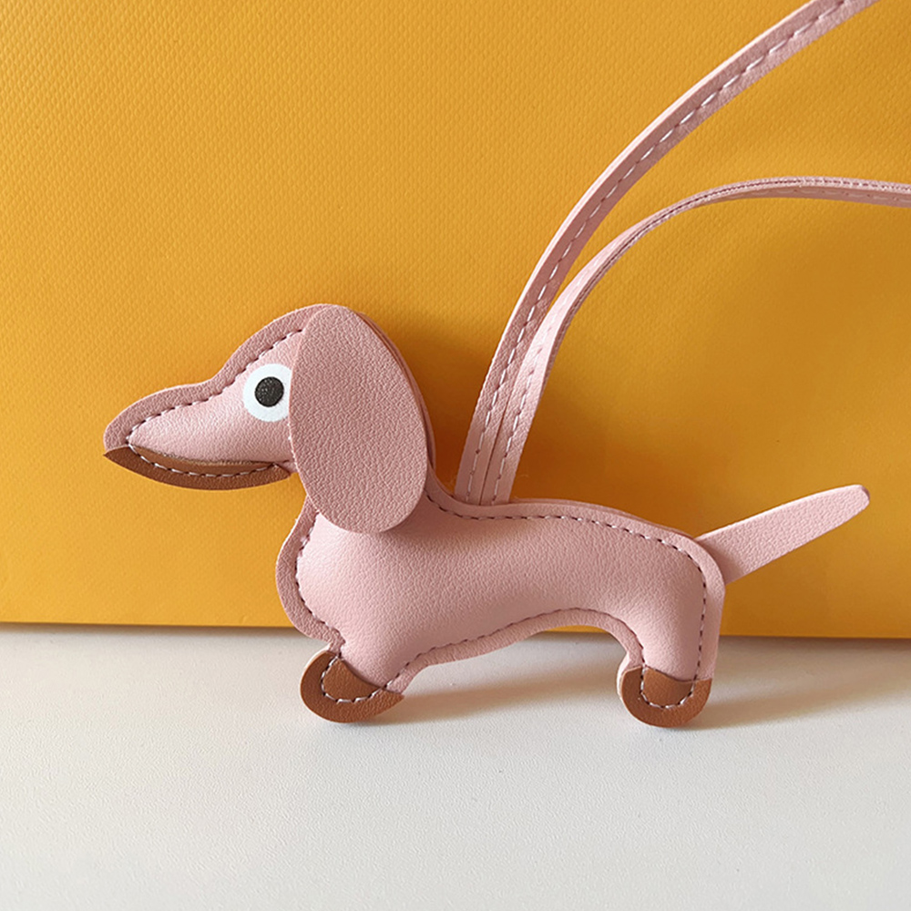 Dachshund PU Keyring With 18cm Strap For Bag - Picture 26 of 34