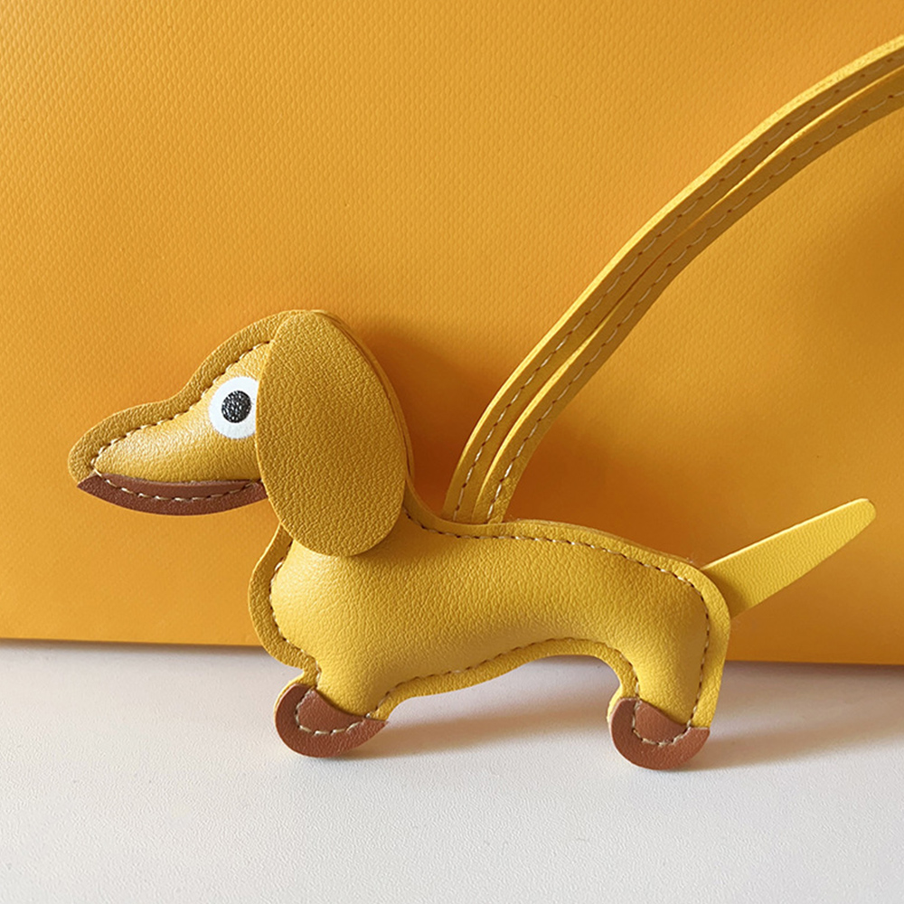 Dachshund PU Keyring With 18cm Strap For Bag - Picture 27 of 34