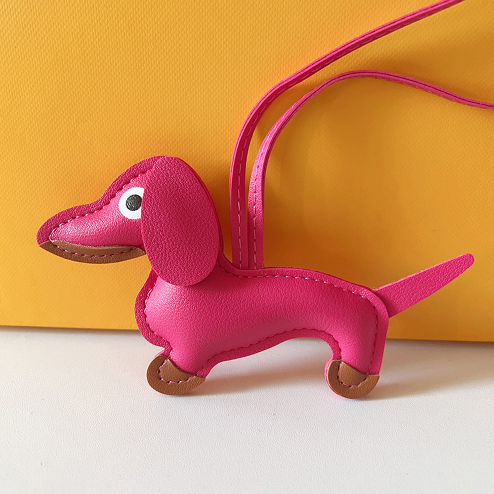 Dachshund PU Keyring With 18cm Strap For Bag - Picture 29 of 34