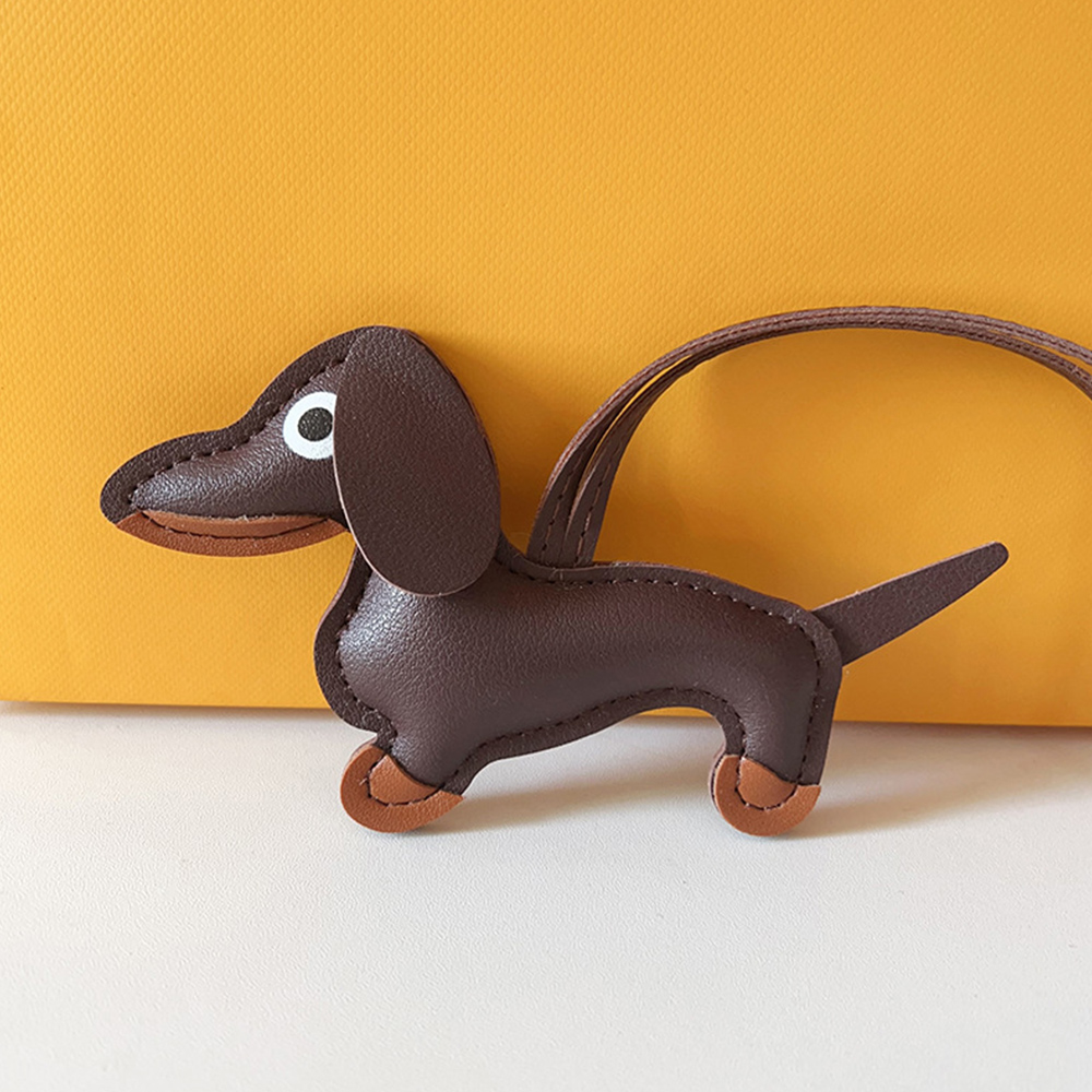 Dachshund PU Keyring With 18cm Strap For Bag - Picture 30 of 34