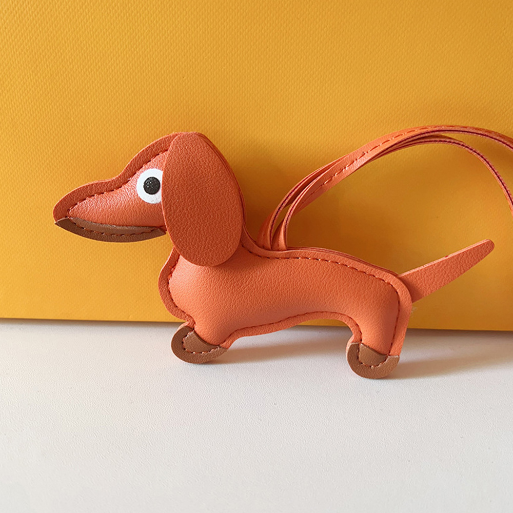 Dachshund PU Keyring With 18cm Strap For Bag - Picture 32 of 34