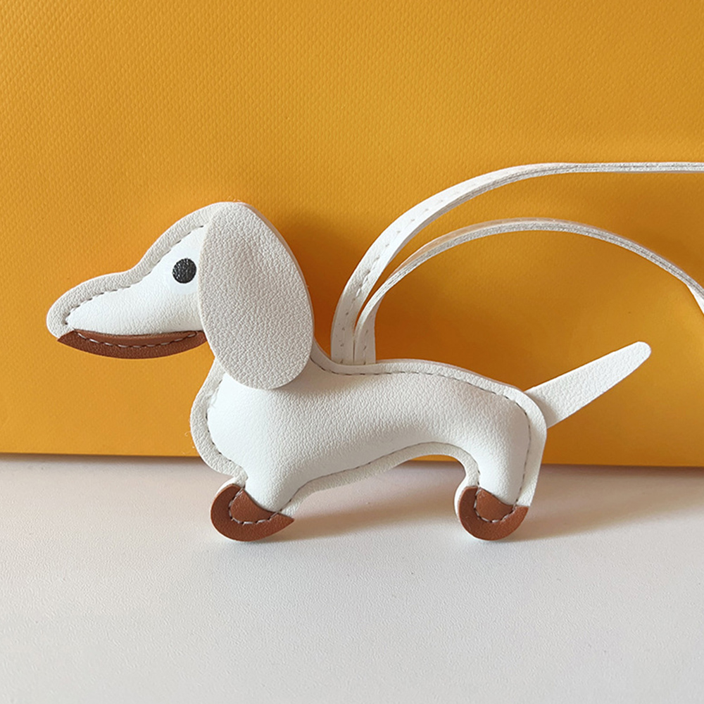 Dachshund PU Keyring With 18cm Strap For Bag - Picture 33 of 34