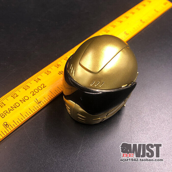 1/6 Scale Motorcycle Helmet Turnable Model Fit 12" Action Figure Dolls Body Toy - Picture 11 of 14