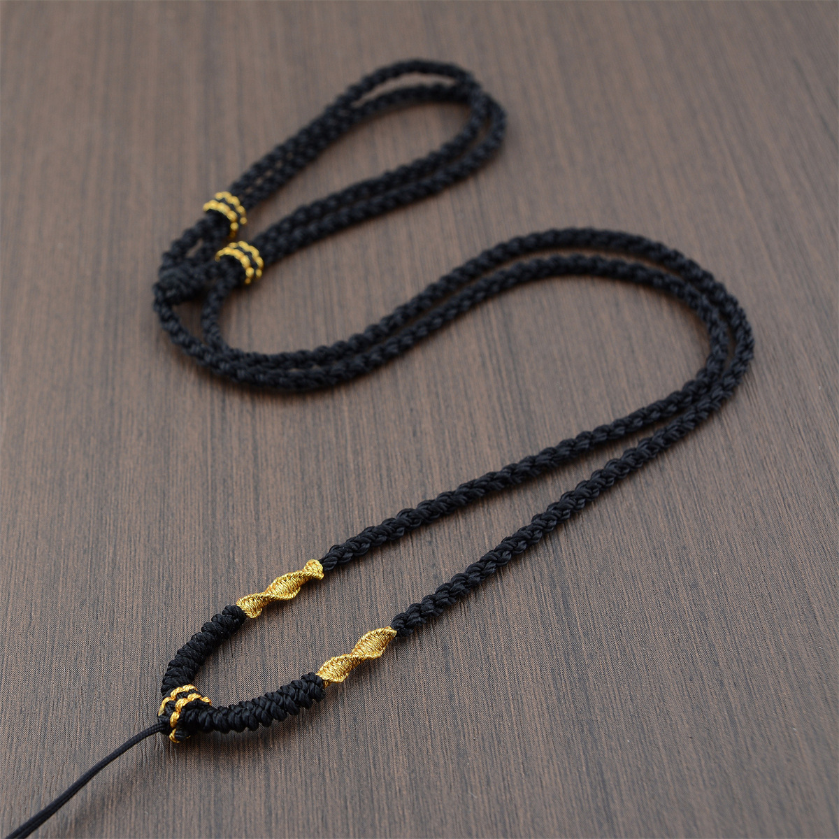 1 Piece of Hand Woven Hanging Neck Rope Four Strand Braid Hand Woven Rope