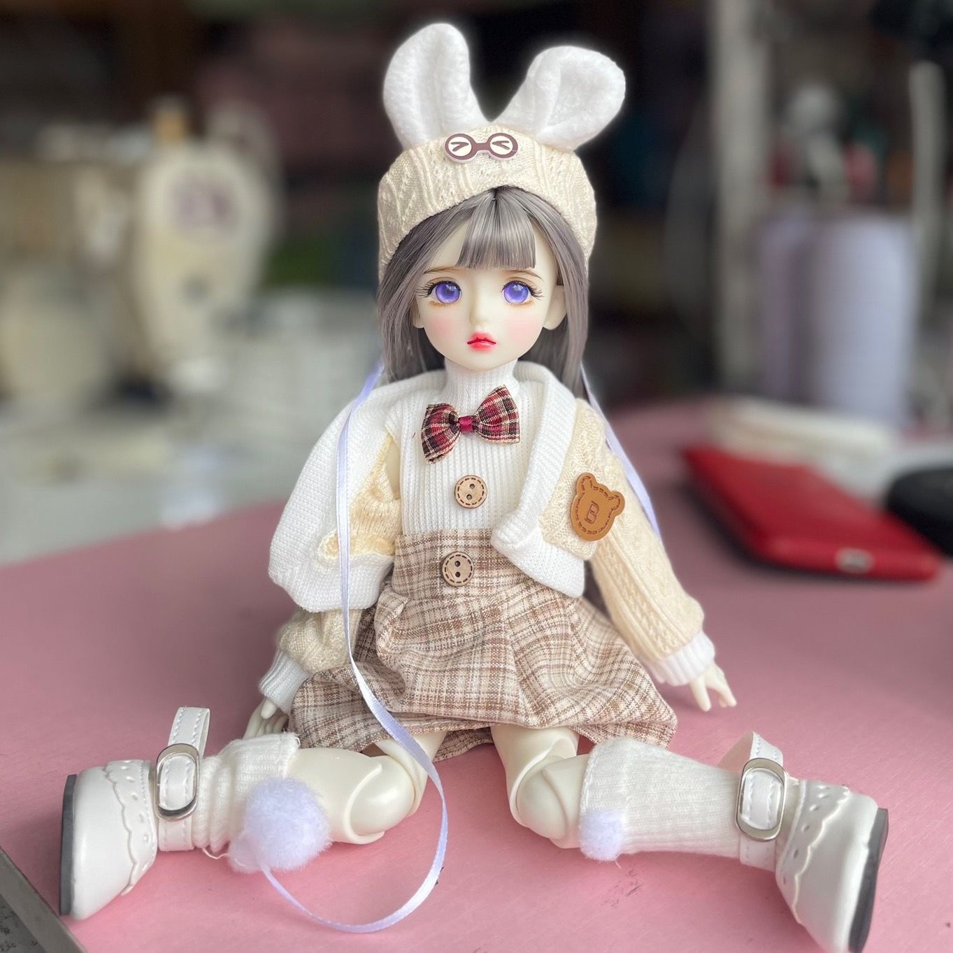 1/6 BJD Doll Girl Ball Jointed Dolls Eyes Face Makeup Clothes Shoes Full Set Toy - Picture 30 of 49