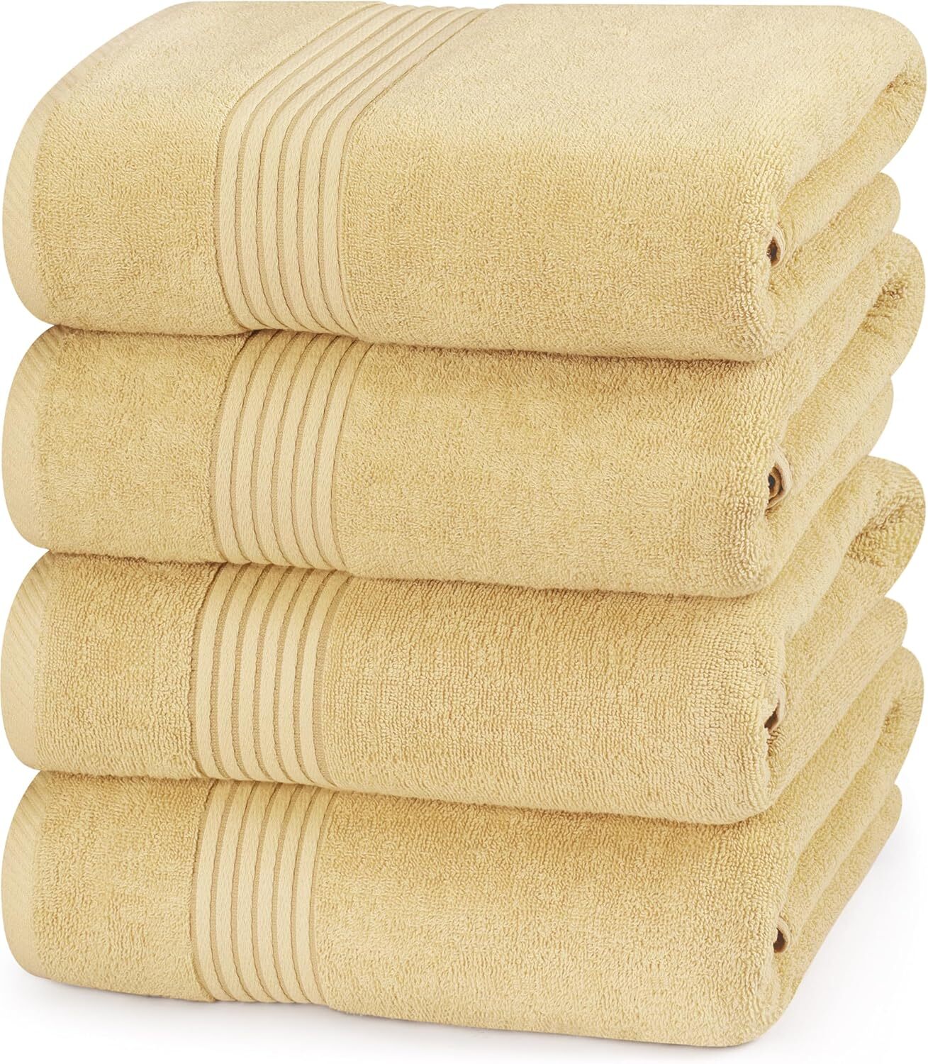 4er Pack Badetücher Set 27x54 Zoll 100% Baumwolle Schnelltrocknend Weich Saugfähig Handtücher - Bild 26 von 30