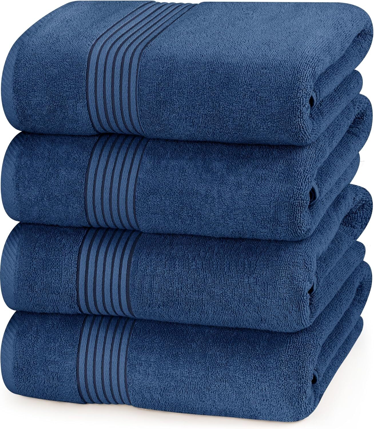 4er Pack Badetücher Set 27x54 Zoll 100% Baumwolle Schnelltrocknend Weich Saugfähig Handtücher - Bild 27 von 30