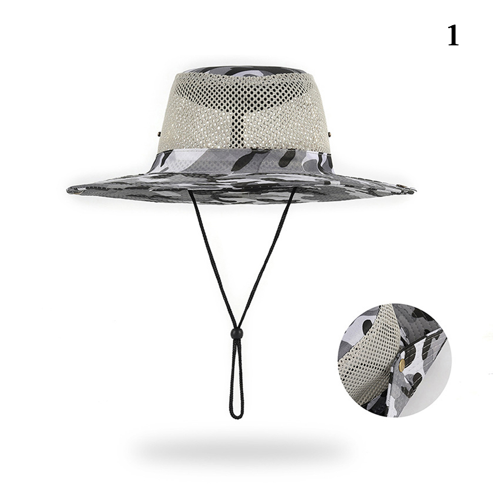 Camouflage Fishing Hat With Sun Protection For Outdoor Leisure And Camping - Picture 18 of 20