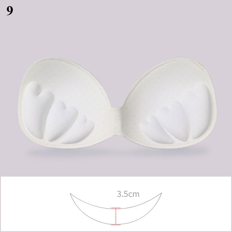 One Piece Insert Chest Pad for Sports Bra Breathable High Elastic Soft