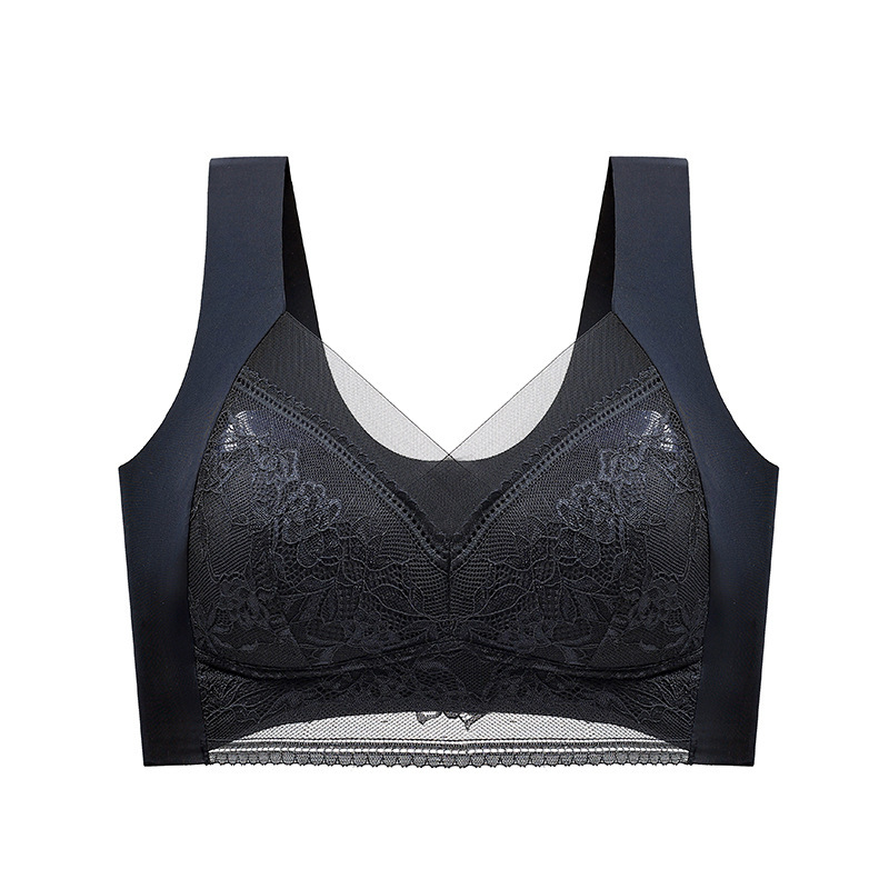 Lace Plus Size Seamless Push Up Bra for Women Comfortable Support Underwire
