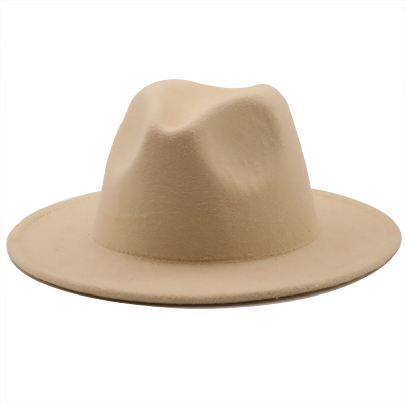 Women Men Fashion New Felt Cowboy Hat Wool Blend Western Cowgirl Cap Size M/L - Picture 8 of 32