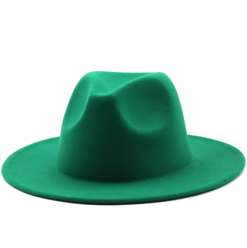 Women Men Fashion New Felt Cowboy Hat Wool Blend Western Cowgirl Cap Size M/L - Picture 10 of 32