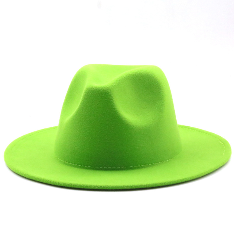 Women Men Fashion New Felt Cowboy Hat Wool Blend Western Cowgirl Cap Size M/L - Picture 12 of 32
