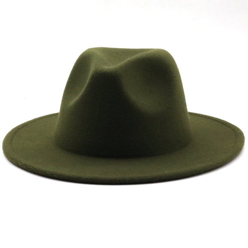 Women Men Fashion New Felt Cowboy Hat Wool Blend Western Cowgirl Cap Size M/L - Picture 15 of 32