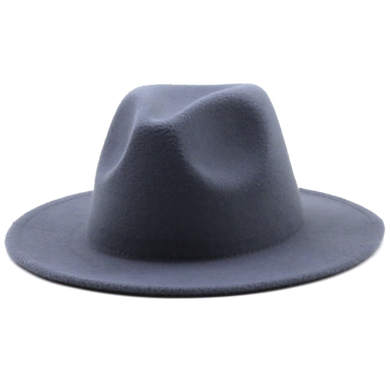 Women Men Fashion New Felt Cowboy Hat Wool Blend Western Cowgirl Cap Size M/L - Picture 19 of 32