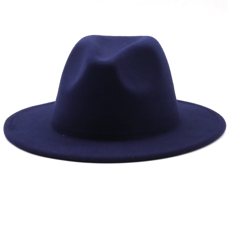 Women Men Fashion New Felt Cowboy Hat Wool Blend Western Cowgirl Cap Size M/L - Picture 20 of 32