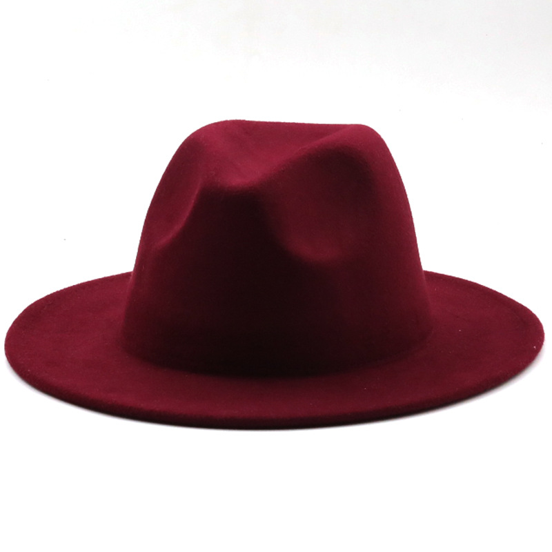 Women Men Fashion New Felt Cowboy Hat Wool Blend Western Cowgirl Cap Size M/L - Picture 23 of 32