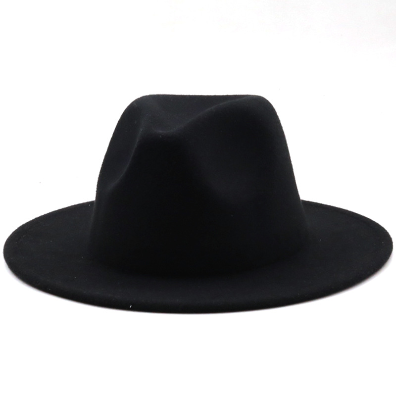 Women Men Fashion New Felt Cowboy Hat Wool Blend Western Cowgirl Cap Size M/L - Picture 25 of 32