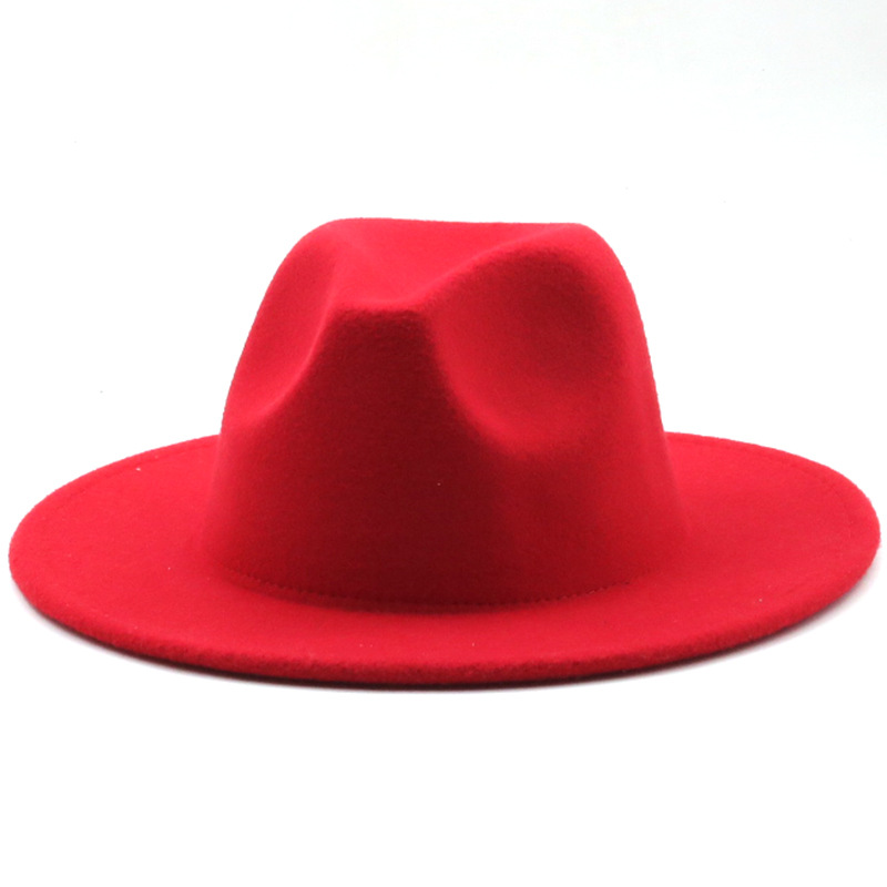 Women Men Fashion New Felt Cowboy Hat Wool Blend Western Cowgirl Cap Size M/L - Picture 29 of 32