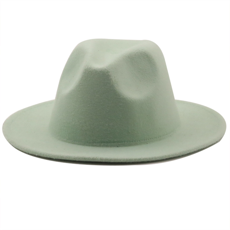 Women Men Fashion New Felt Cowboy Hat Wool Blend Western Cowgirl Cap Size M/L - Picture 30 of 32