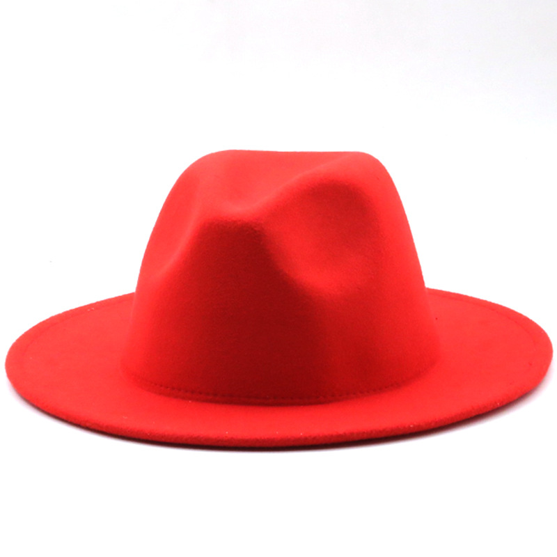 Women Men Fashion New Felt Cowboy Hat Wool Blend Western Cowgirl Cap Size M/L - Picture 31 of 32