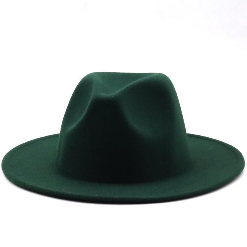 Women Men Fashion New Felt Cowboy Hat Wool Blend Western Cowgirl Cap Size M/L - Picture 32 of 32