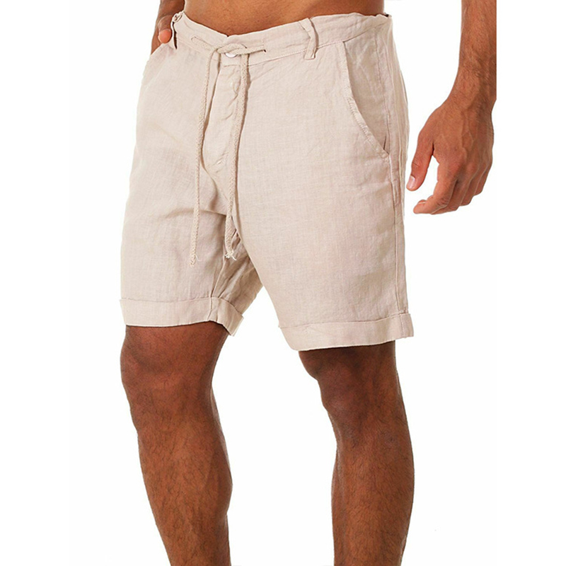 Mens Cotton Linen Sports Trousers Casual For Summer Daily