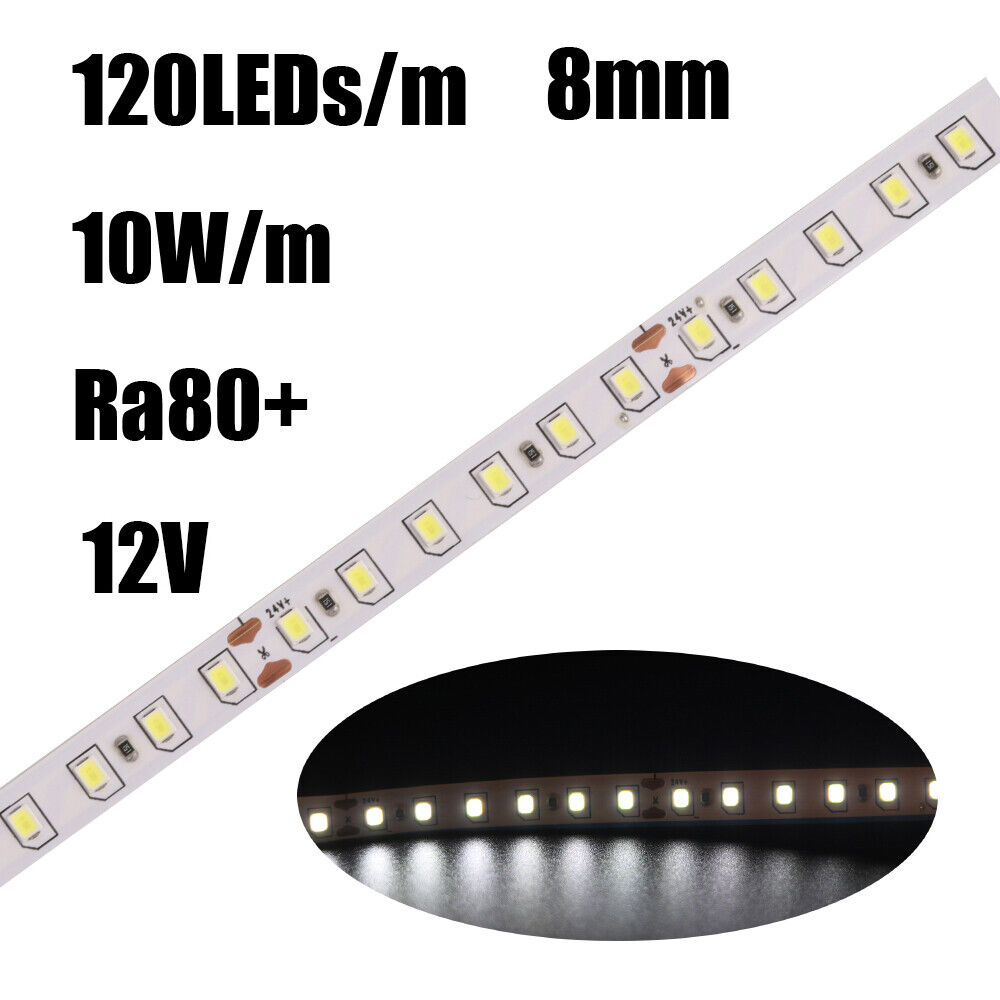 5-20M 2835 SMD LED Strip Light 12V 24V Warm Cool White DIY Tape Lights 120leds/m - Picture 17 of 21