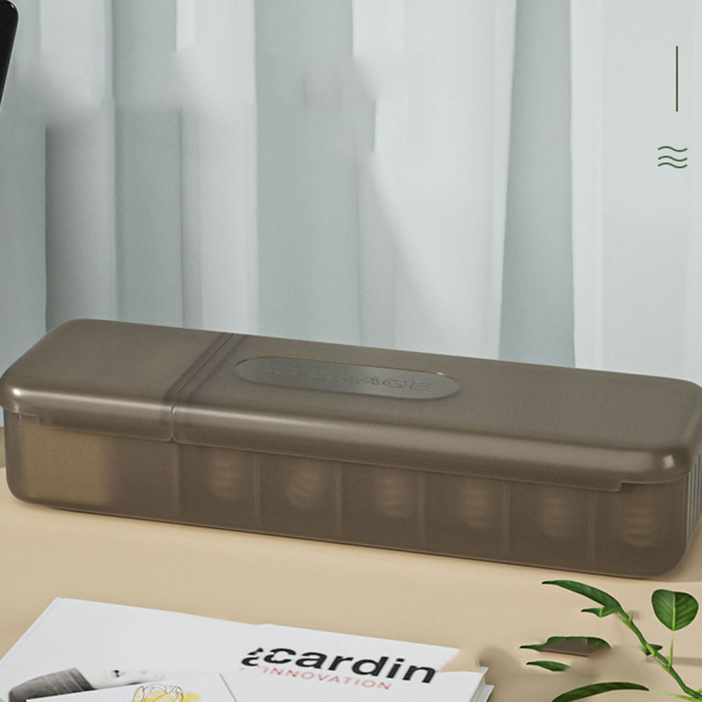 Boîte de Rangement pour Câbles Transparente avec Couvercle et Texture Mate - Org - Afbeelding 19 van 19