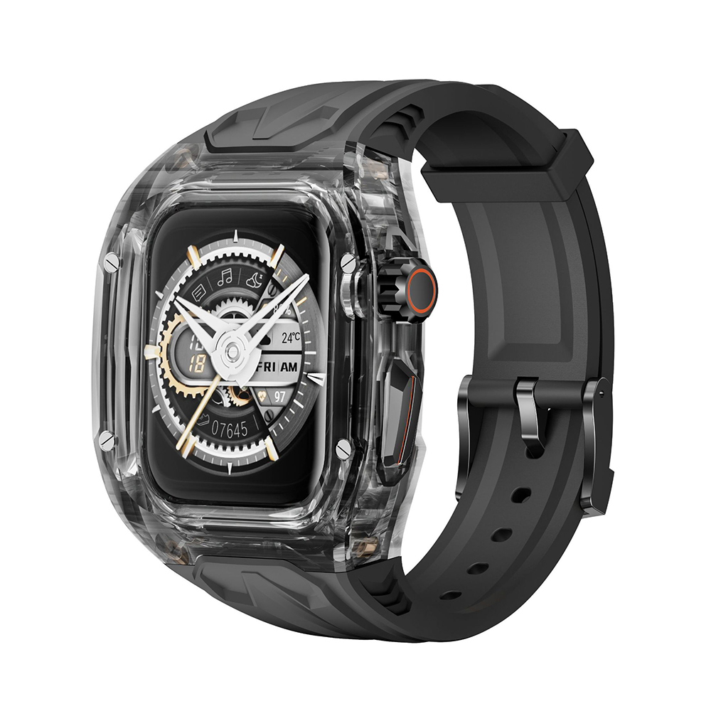 Bandeau de Montre Silicone Transparent avec Coque pour Apple Watch Ultra 2/1 49m - Zdjęcie 27 z 36