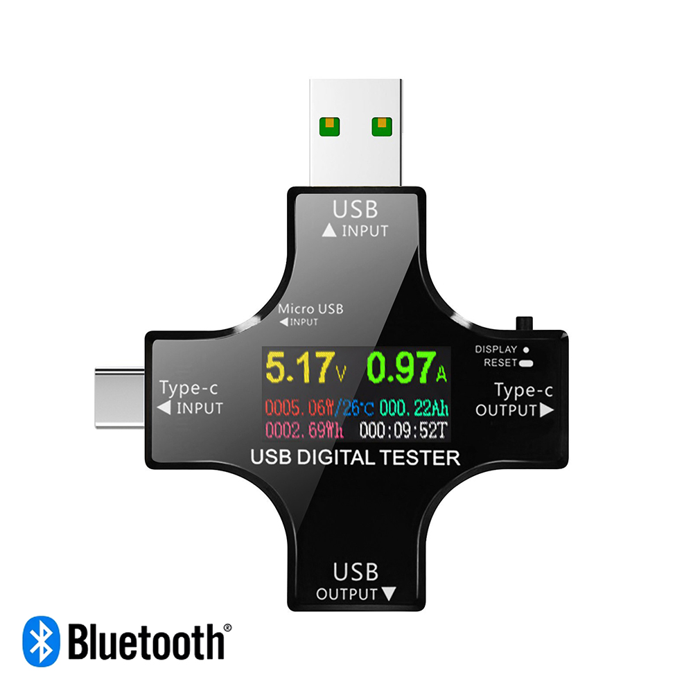 Testeur USB Multifonction w/ Bluetooth pour Mesure Charge Rapide Type-C Micro US - Afbeelding 16 van 16