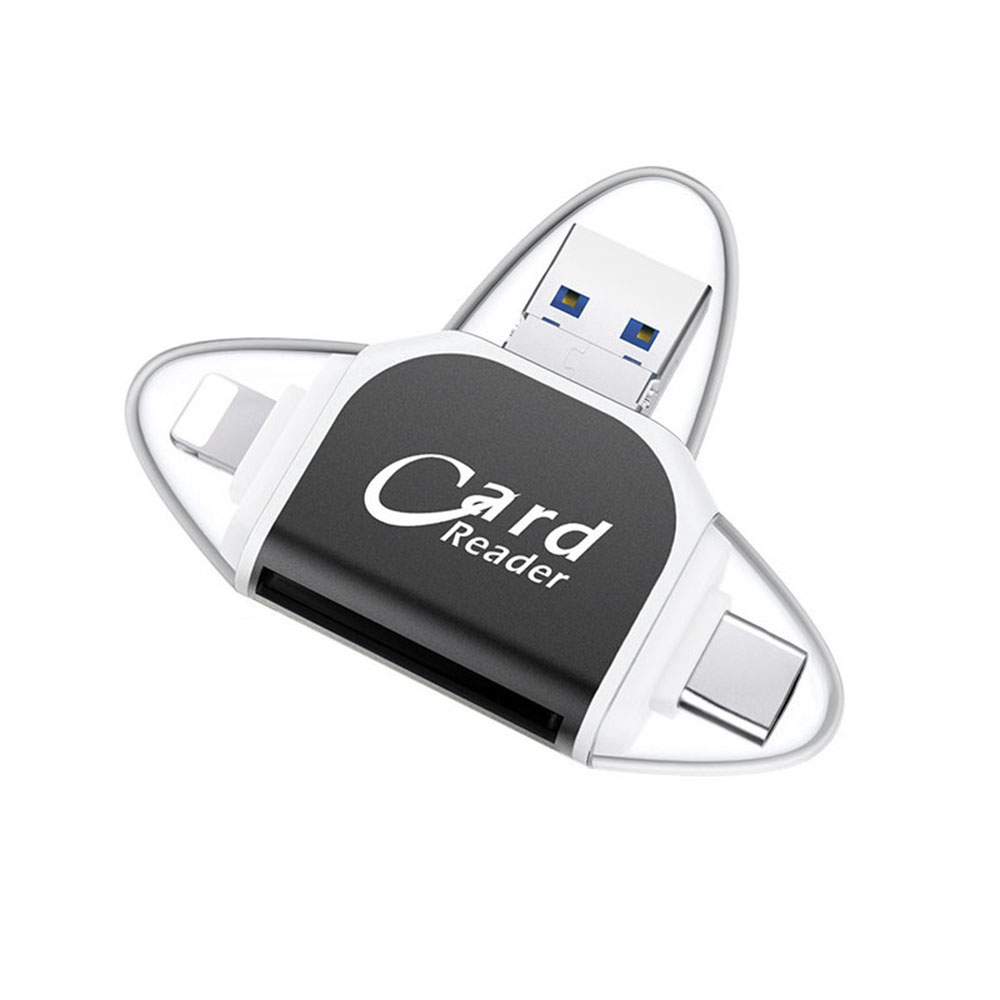 Lecteur de Cartes Mémoire 4-en-1 USB Universel pour SD MicroSD CF MS - Afbeelding 14 van 15