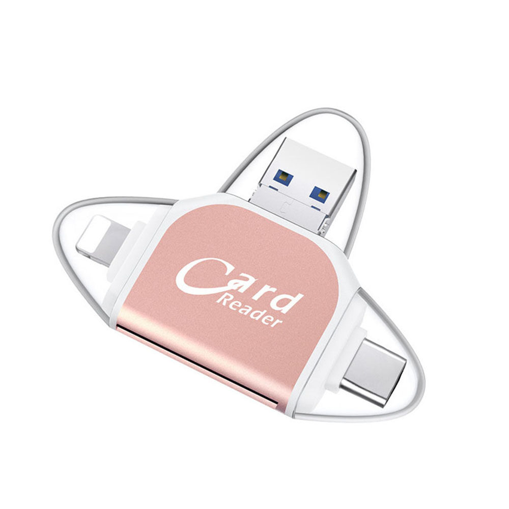 Lecteur de Cartes Mémoire 4-en-1 USB Universel pour SD MicroSD CF MS - Afbeelding 15 van 15
