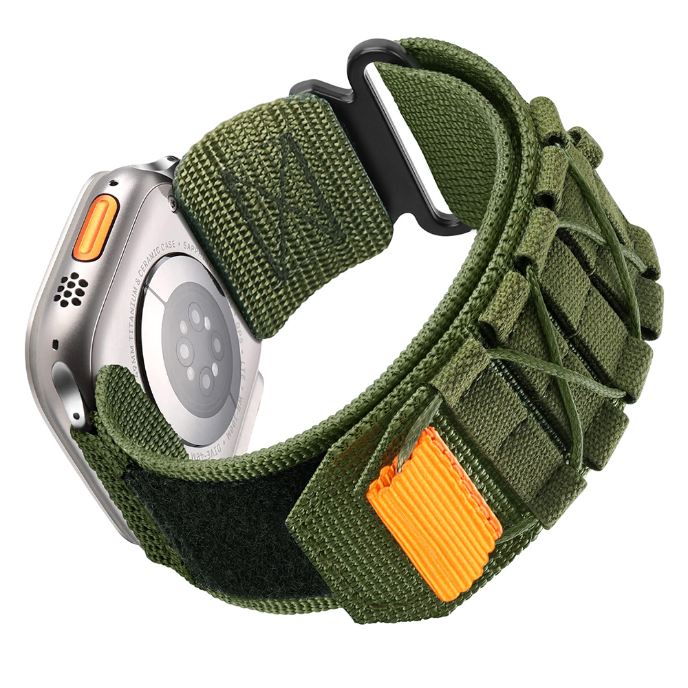 Bracelet Nylon Sport pour Apple Watch Series 9/8/7/6/5/4/3/2/1/SE/Ultra avec Fer - Zdjęcie 24 z 25