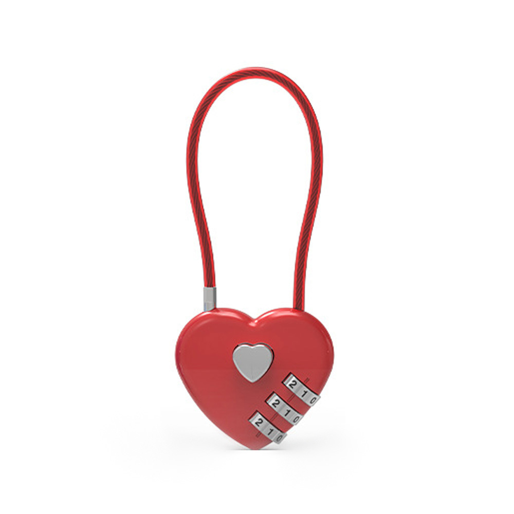 Cadenas de Voyage en Forme de Cœur pour Bagages Sécurité - Bild 27 von 32