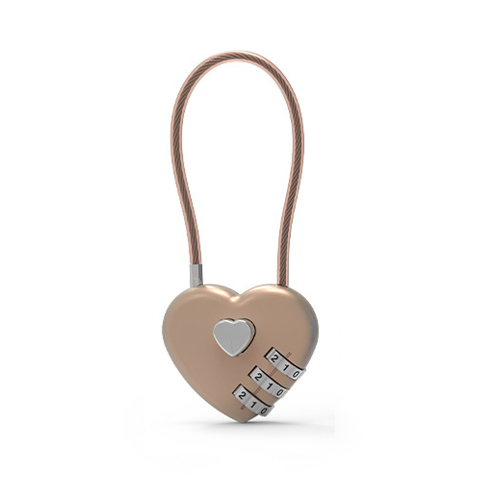 Cadenas de Voyage en Forme de Cœur pour Bagages Sécurité - Bild 29 von 32
