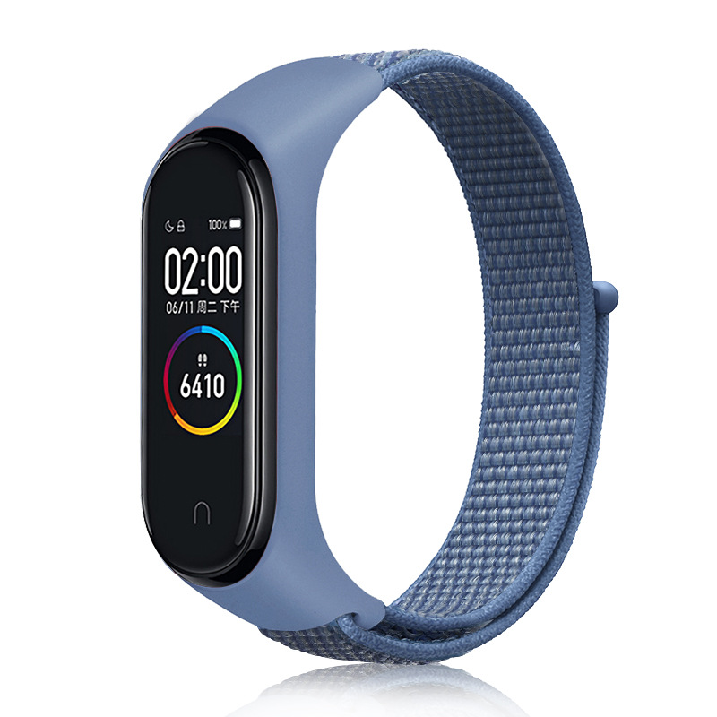 Bracelet pour Mi Band 3 4 5 6 Silicone Nylon Résistant à l'Eau - Zdjęcie 11 z 17