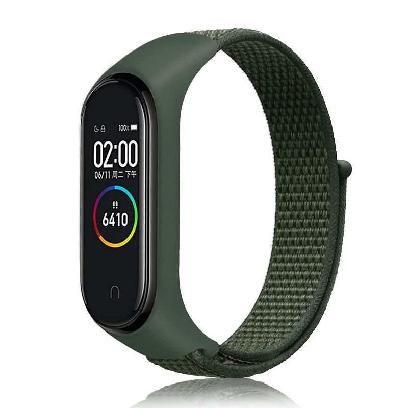 Bracelet pour Mi Band 3 4 5 6 Silicone Nylon Résistant à l'Eau - Zdjęcie 13 z 17