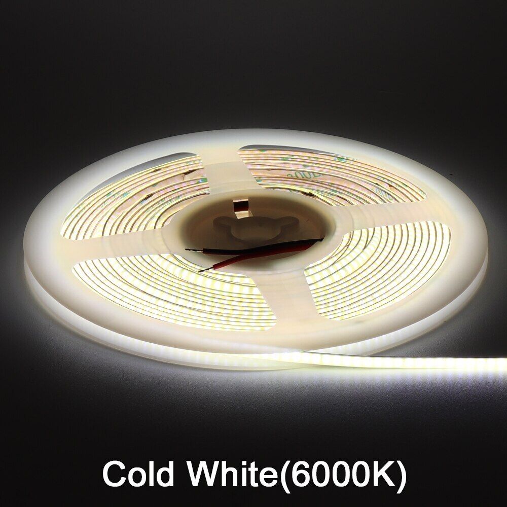 5M Thin 3mm COB LED Strip Light 12V LED Strip Ribbon Lamp Tape 480leds/m Lights - Picture 17 of 17