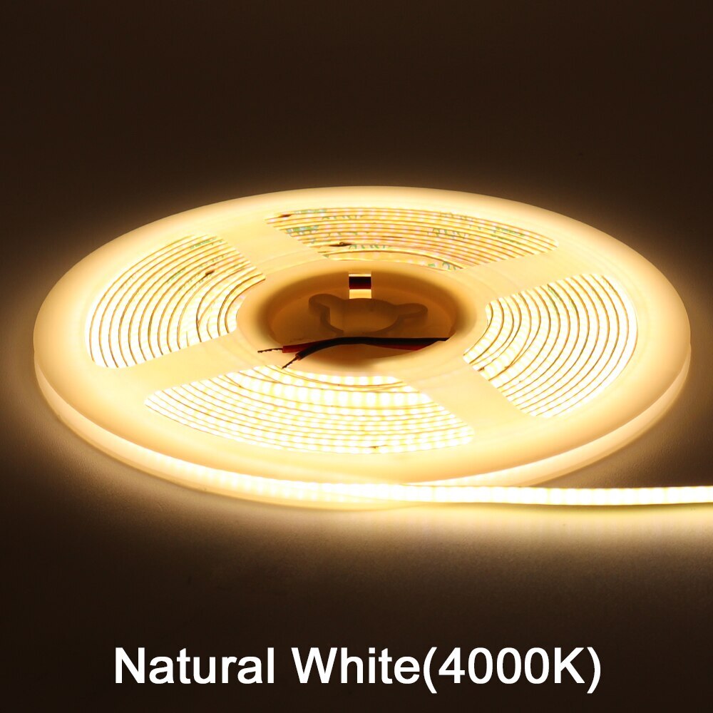5M Thin 3mm COB LED Strip Light 12V LED Strip Ribbon Lamp Tape 480leds/m Lights - Picture 16 of 17